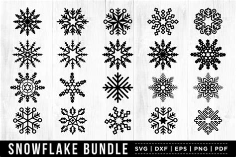 Snowflake Svg Bundle 20 Designs Graphic By Craftlabsvg · Creative Fabrica