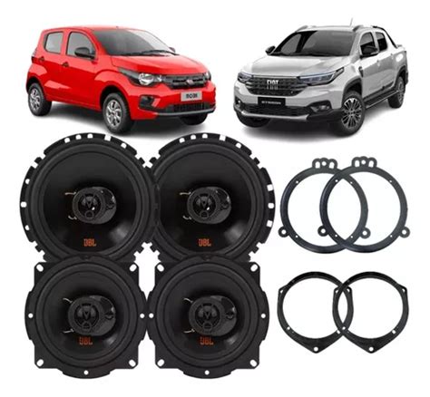 Kit Alto Falantes Jbl Fiat Mobi E Nova Strada Dupla Aros