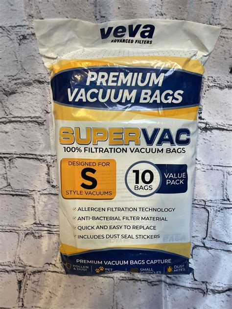 Vacuum Bags Style S Veva Supervac Mircroallergen Premium Bags Ex