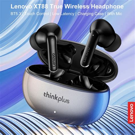 Lenovo XT88 BT5 3 True Wireless Headphones With Mic Music Earphone