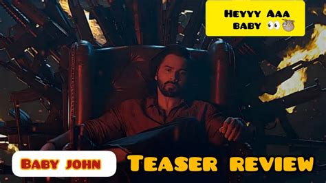 Vd Baby John Teaser Review Varun Dhawan Kaid E Zindagi Youtube