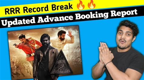 Kgf Chapter Updated Advance Booking Report Kgf Break Rrr