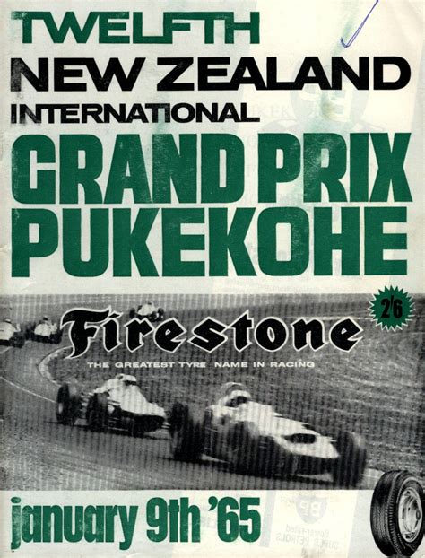 1965 Tasman Series Programmes The Motor Racing Programme Covers Project