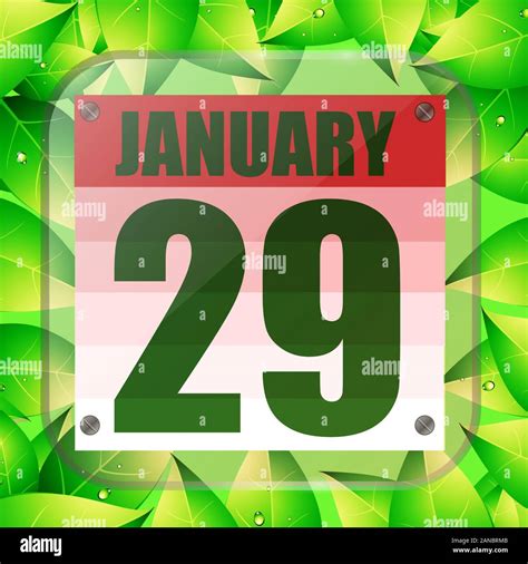 January 29 icon. For planning important day. Banner for holidays and ...