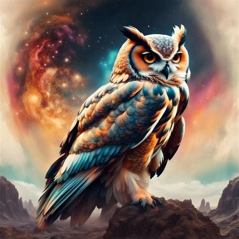 Cosmic Owl Ai Generated Artwork Nightcafe Creator