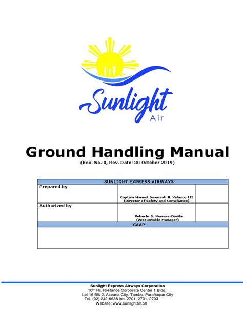 Ground Handling Manual Rev 0 | PDF | Dangerous Goods | Airport
