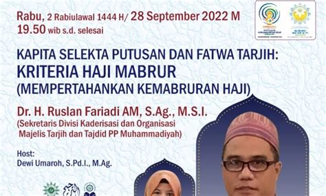 Materi Pengajian Tarjih Muhammadiyah Edisi Ke 188 MTT Girimu