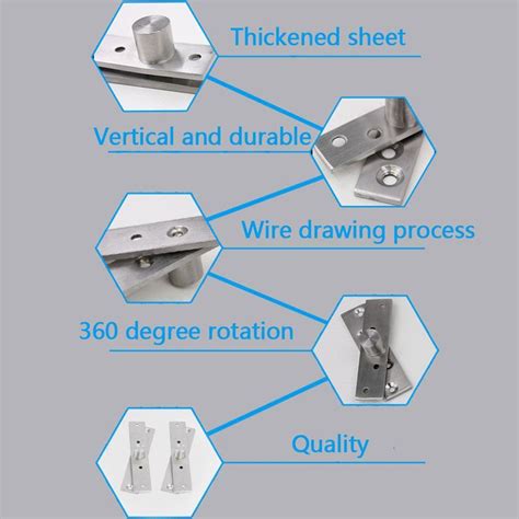 Three Types Steel Pivot Door Hinge Heavy Duty Vicedeal