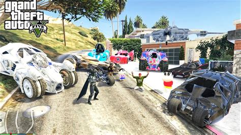 GTA 5 Franklin And Shinchan Stealing Billionaire Batman Super Car In