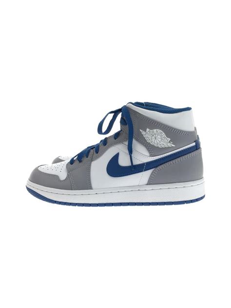 NIKE ナイキ ハイカットスニーカー 25 5cm GRY DQ8426 014 Air Jordan 1 Mid True Blue