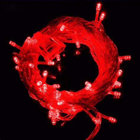 Led Lichterkette M Leds Rot Lichtmodi Kaufland De