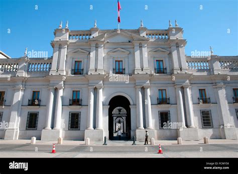 La Moneda Presidential Palace Santiago Chile Stock Photo Alamy