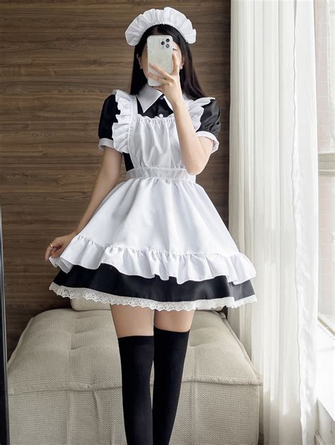 maid costume cosplay costume maid costume  size maid etsy