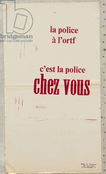 France Affiche Mai 1968 Poster France May 68 La Police A L ORTF