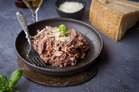 Rode Wijn Risotto Met Grana Padano En Spek Culy Nl