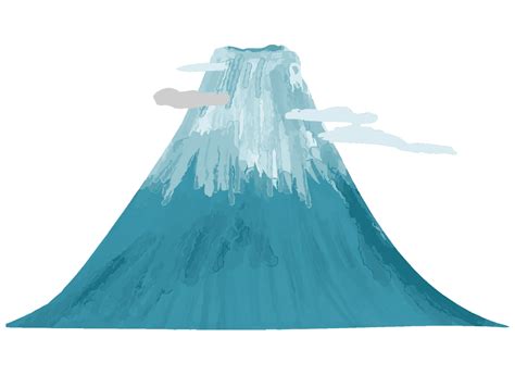 富士山のイラスト 綺麗な季節を感じる自然の無料素材 チコデザ