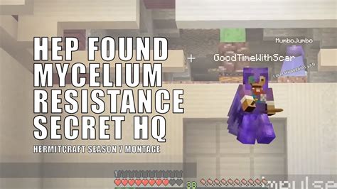 HEP Found Mycelium Secret Base Hermitcraft 7 Ft Grian Mumbo Scar