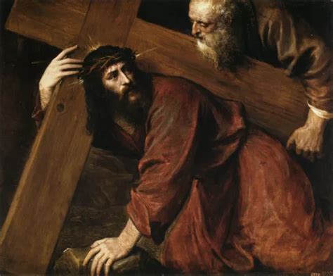 Christ Carrying The Cross By Tiziano Vecellio Oil Painting Reproduction