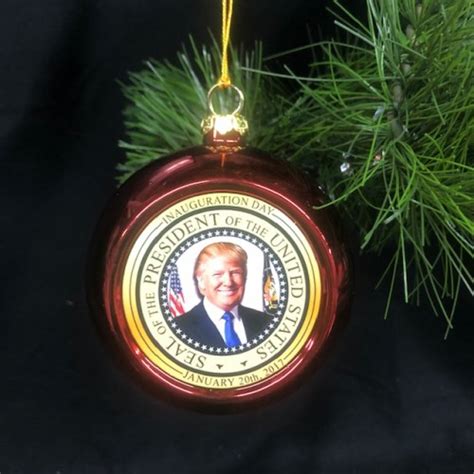 DONALD J TRUMP CHRISTMAS ORNAMENT