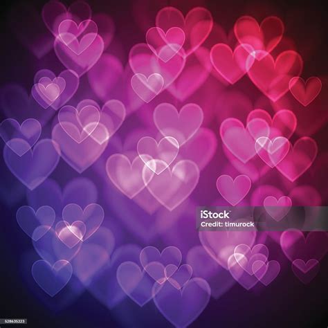 Hearts Bokeh Background Stock Illustration Download Image Now