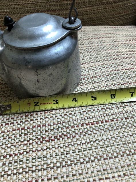 Antique Wagner Ware Cast Aluminum Toy Tea Pot Kettle Salesman Sample