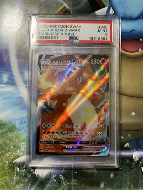 Pokemon Swsh Darkness Ablaze Charizard Vmax Full Art Psa