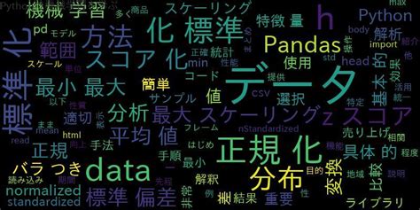 Python Pandasで正規化と標準化を簡単に行う方法！ ｜ 自作で機械学習モデル・aiの使い方を学ぶ