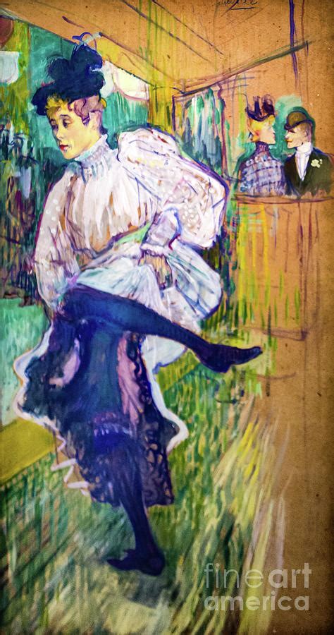 Jane Avril Dancing By Henri Toulouse Lautrec 1892 Painting By Henri De