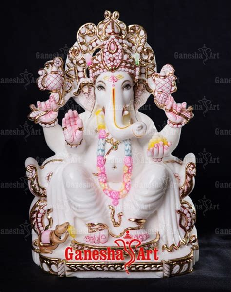 White Marble Ganesha Statue GN 3034 Size 1 Feet To 6 Feet At Rs 25000