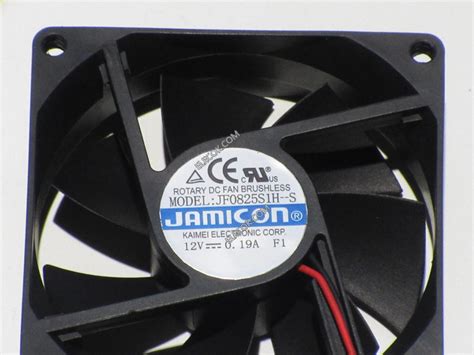 JAMICON JF0825S1H S 12V 0 19A 2wires Cooling Fan