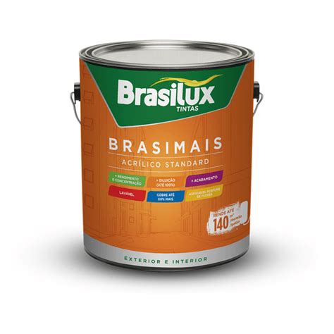 Super Acrilico Alto Rendimento Branco Neve L Brasimais Brasilux