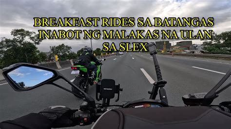 BREAKFAST RIDES INABOT KAMI NG MALAKAS NA ULAN SA SLEX YouTube