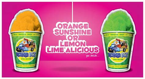 Orange Sunshine Or Lemon Lime A Licious You Decide Kona Ice Tea