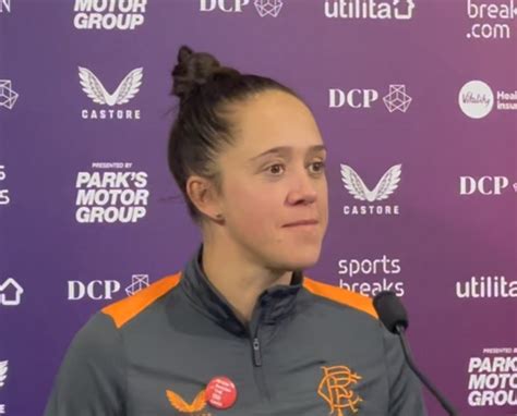 Press Conference Jo Potter Rangers Women Coach Speaks Bout Celtic