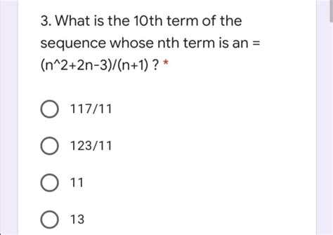 Answered 3 What Is The 10th Term Of The… Bartleby