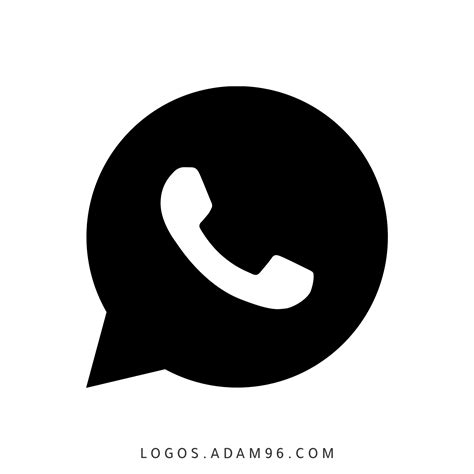 Download WhatsApp Black Icon Vector PNG Original Logo Big Size