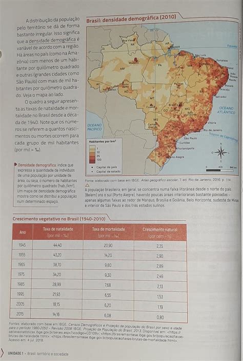 Observe o mapa da página 46 e responda às seguintes questões 1 onde