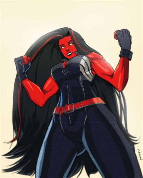 Red She Hulk Transformation Deviantart