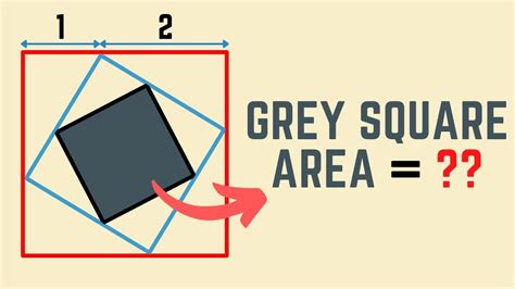 The Square Inside A Square Inside A Square Maths Puzzle Youtube