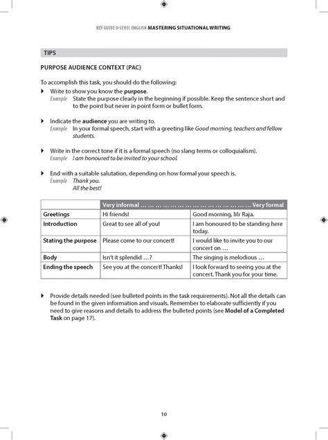 Key Guide O Level English Mastering Situational Writing CPD