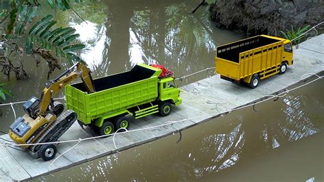 RC DAM TRUK HINO DAN TRUK OLENG FUSO CANTER BERMUATAN FULL PASIR