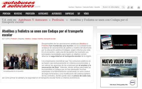 Prensa ATEDIBUS Empresarios del transporte de viajeros en autobús