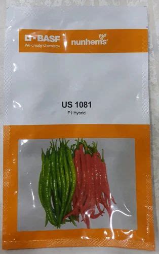 Green Hybrid Chilli Seeds US 1081 Packaging Size 10 Gm Packaging