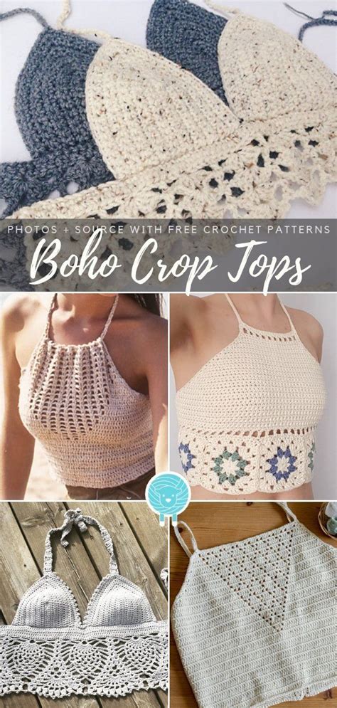 Boho Crop Tops Free Crochet Patterns Artofit