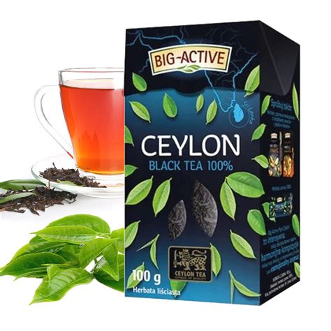 BIG ACTIVE HERBATA CZARNA LIŚĆ PURE CEYLON 100G 10892156210 Allegro pl