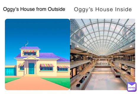 Oggy’s House Inside Oggy’s House from Outside | @ariiuk.007 | Memes