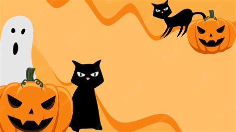 Halloween Cat Cartoon Wallpapers - Wallpaper Cave