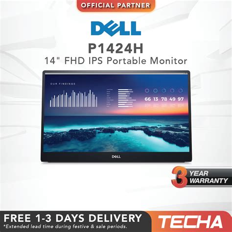 Dell P H Fhd Ips Portable Monitor Shopee Singapore