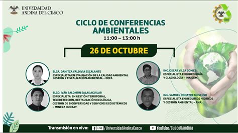 CICLO DE CONFERENCIAS AMBIENTALES ESCUELA PROFESIONAL DE INGENIERIA