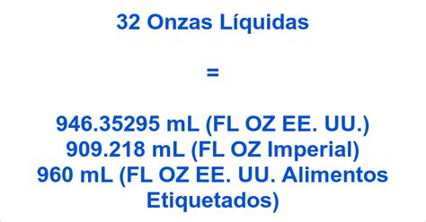 Onzas A Ml Cu Ntos Mililitros Hay En Fl Oz